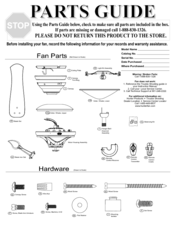 Hunter 23298 Parts Manual