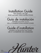 Hunter 81020 Installation Manual