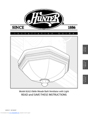 Hunter BELLE MEADE 82023 Installation Manual