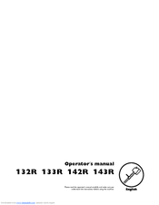 Husqvarna 133R Operator's Manual