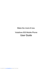 Huawei VODAFONE 830 User Manual