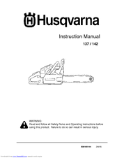 Husqvarna 142 Instruction Manual