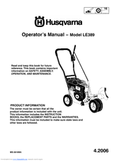 Husqvarna LE389 Operator's Manual