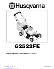Husqvarna 62522FE Owner's Manual