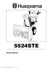 Husqvarna 5524 STE Owner's Manual