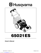 Husqvarna 65021ES Owner's Manual