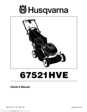 Husqvarna 67521HVE Owner's Manual