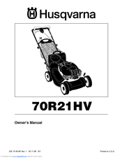 Husqvarna 70R21HV Owner's Manual