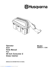Husqvarna CZ48 Operating & Parts Manual