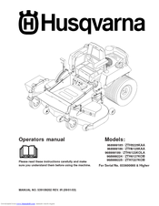 Husqvarna 968999189/ ZTH6123KOLA Operator's Manual