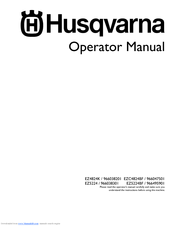 Husqvarna EZ5224BF / 966495901 Operator's Manual