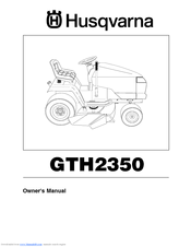 Husqvarna GTH2350 Owner's Manual
