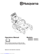 Husqvarna WH5219EFQ Operator's Manual