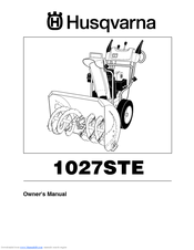 Husqvarna 1027STE Owner's Manual