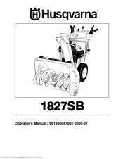 Husqvarna 1827SB Operator's Manual