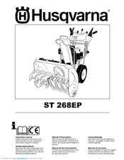 Husqvarna ST 268EP Instruction Manual