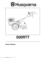 Husqvarna 500RTT Owner's Manual