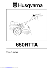 Husqvarna 650RTTA Owner's Manual
