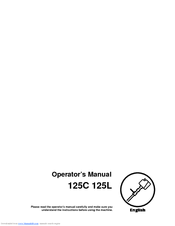 Husqvarna 125C, 125L Operator's Manual