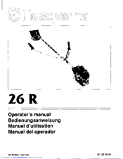 Husqvarna 26 R Operator's Manual