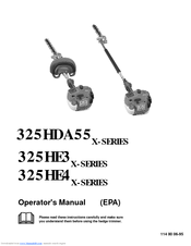 Husqvarna 325HE4X-Series Operator's Manual