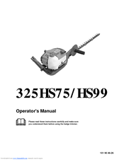 Husqvarna 325HS75X 325HS99X Operator's Manual