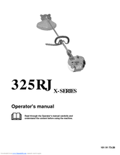Husqvarna 325RJX-SERIES Operator's Manual