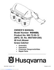 Husqvarna H346SL Owner's Manual