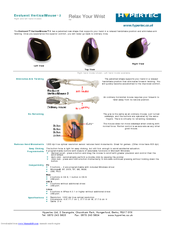 Hypertec Vertical Mouse Specifications