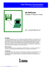 I-Data ida ReRouter Installation & Operator’s Manual