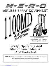 HERO 1100MD Operating & Maintenance Manual