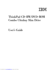 IBM ThinkPad Combo Ultrabay Slim User Manual
