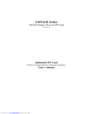 IBM CI5VGM Series User Manual
