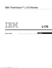 IBM ThinkVision L170 User Manual