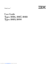 IBM THINKCENTRE 8086 User Manual