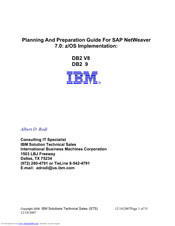 IBM DB2 9 Planning Manual