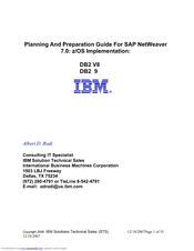 IBM DB2 V8 Planning Manual