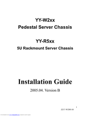 IBM Pedestal Server Chassis YY-W2xx Installation Manual