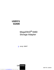 Lsi MegaRAID 8480 User Manual