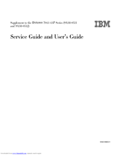 IBM SA38-0511 Supplemental Service Manual