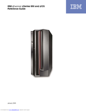 IBM ZSERIES zSeries 890 Reference Manual