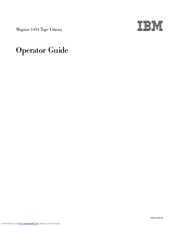 IBM Tape Library Magstar 3494 Operator's Manual