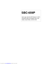 Aaeon SBC-659P User Manual