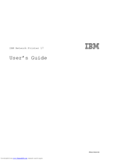 IBM Network Printer 17 User Manual