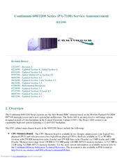 Continuum 1200 Series Specification Sheet