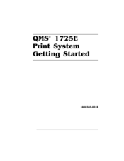 QMS 1725E Getting Started Manual