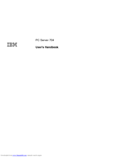 IBM PC Server 704 User Handbook Manual