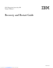 IBM SC34-7012-01 Recovery And Restart Manual
