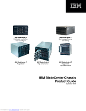 IBM BladeCenter H Product Manual
