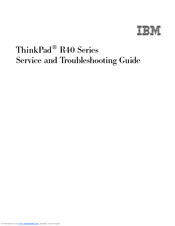 Ibm THINKPAD R40 User Manual